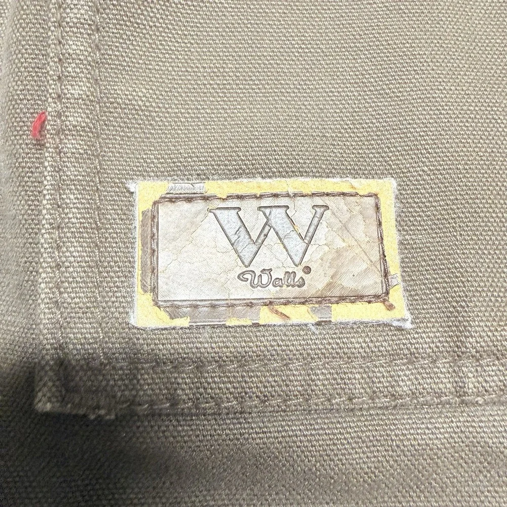 Vtg Walls Men's Medium Brown Field Barn Chore Coat Canvas Lined Corduroy Collar - Picture 2 of 15